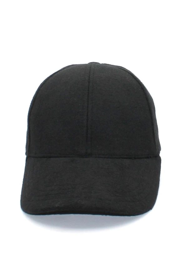 Cappello Erkek Siyah Kaşe Düz Şapka Kep CAPKASR001 - 8