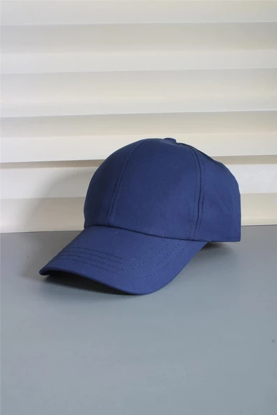 Cappello Lacivert Spor Şapka Unisex Arkası Cırtlı Ayarlanabilir 24SAPKADUZ