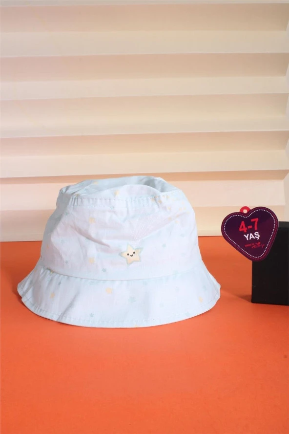 Cappello Bebe Mavi 4-7 Yaş Safari Şapka 24CCKSAFAR08