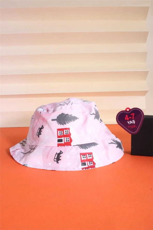 Cappello Pembe 4-7 Yaş Safari Şapka 24CCKSAFAR10