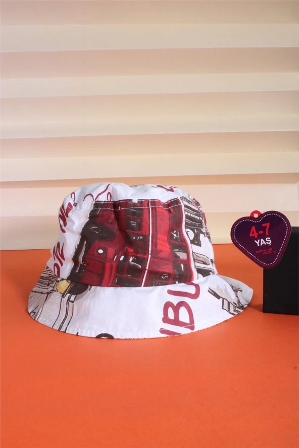 Cappello Bordo 4-7 Yaş Safari Şapka 24CCKSAFAR06