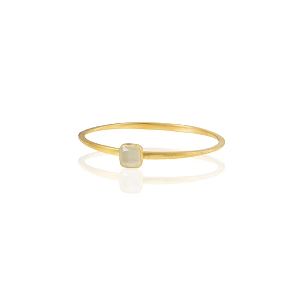 Kadir Jewellery Zirkon Taşlı Ayarlanabilir 22 Ayar Altın Kaplama Bilezik - 9