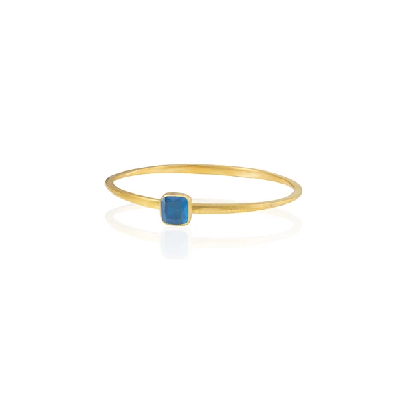 Kadir Jewellery Zirkon Taşlı Ayarlanabilir 22 Ayar Altın Kaplama Bilezik - 8