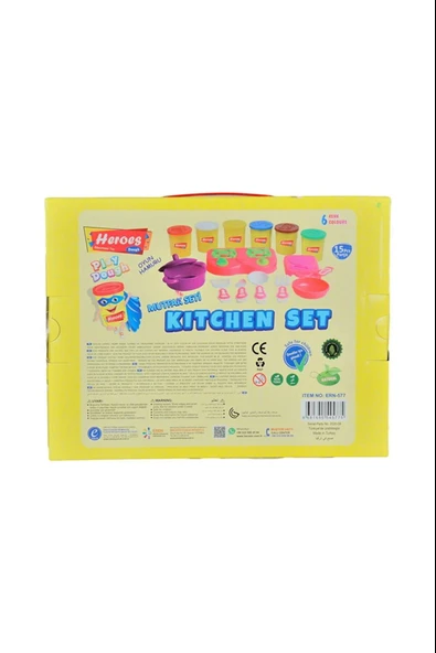 Heroes Mutfak Seti Oyun Hamuru Seti 15 Parça ERN-577 - Resim 2