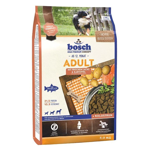 Bosch Taze Somon Ve Patatesli Yetişkin Köpek Maması 3kg