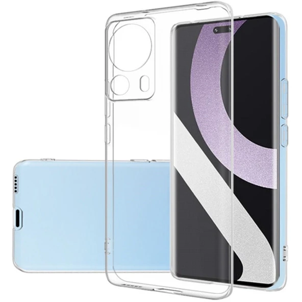 Newface Xiaomi Mi 13 Lite Uyumlu Premium Kılıf Lüx Şeffaf Silikon - 2