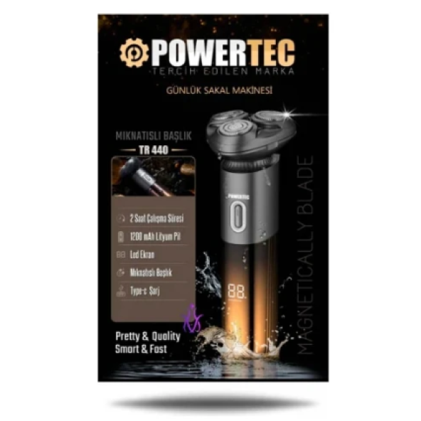 Powertec TR-440 Günlük Sakal Makinası