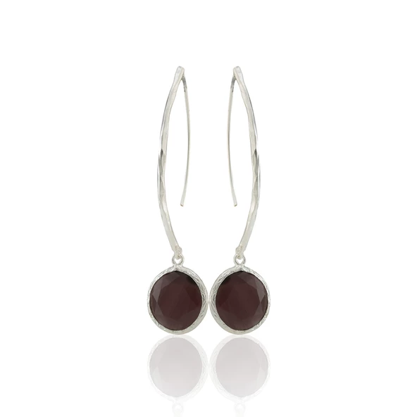 Kadir Jewellery Gümüş Kaplama Vintage Küpe -El İşçiliği Ve Hipoalerjenik Küpe - Resim 9