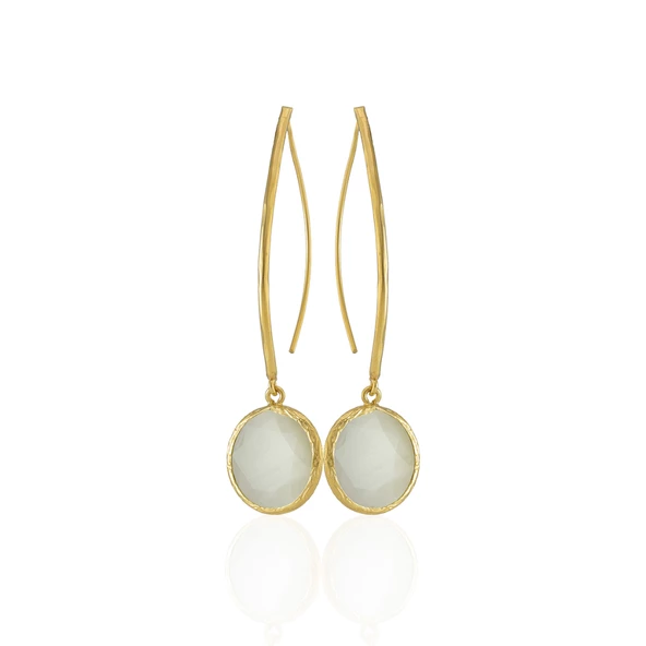 Kadir Jewellery 22 Ayar Altın Kaplama Vintage Küpe -El İşçiliği Ve Hipoalerjenik Küpe - Resim 12