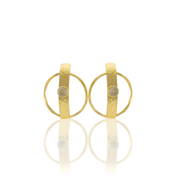 Kadir Jewellery 22 Ayar Altın Kaplama Vintage Küpe -El İşçiliği Ve Hipoalerjenik Küpe - Resim 12