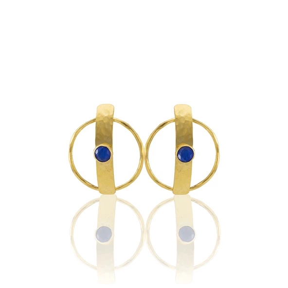 Kadir Jewellery 22 Ayar Altın Kaplama Vintage Küpe -El İşçiliği Ve Hipoalerjenik Küpe - Resim 9