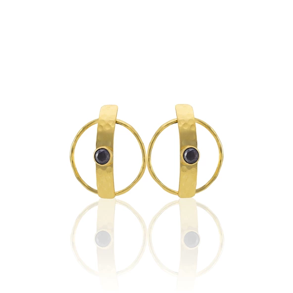 Kadir Jewellery 22 Ayar Altın Kaplama Vintage Küpe -El İşçiliği Ve Hipoalerjenik Küpe - Resim 11