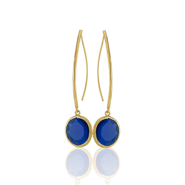 Kadir Jewellery 22 Ayar Altın Kaplama Vintage Küpe -El İşçiliği Ve Hipoalerjenik Küpe