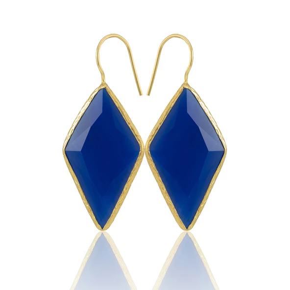 Kadir Jewellery 22 Ayar Altın Kaplama Vintage Küpe -El İşçiliği Ve Hipoalerjenik Küpe - Resim 9