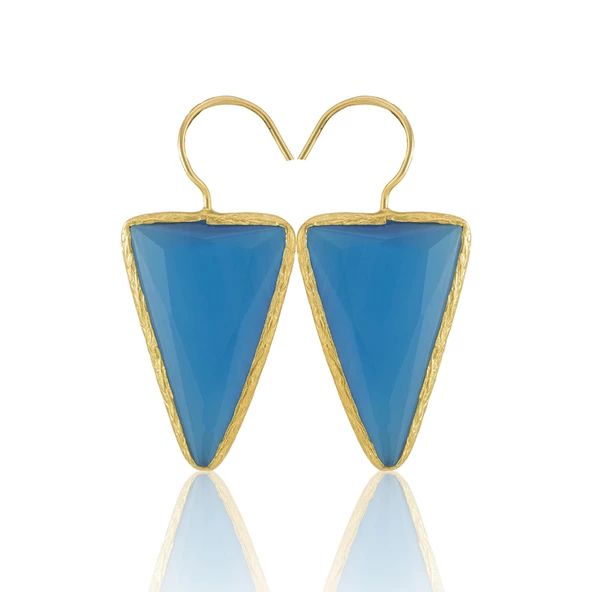 Kadir Jewellery 22 Ayar Altın Kaplama Vintage Küpe -El İşçiliği Ve Hipoalerjenik Küpe - Resim 10