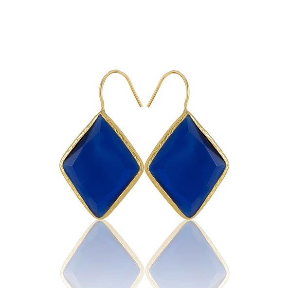 Kadir Jewellery 22 Ayar Altın Kaplama Vintage Küpe -El İşçiliği Ve Hipoalerjenik Küpe - Resim 9