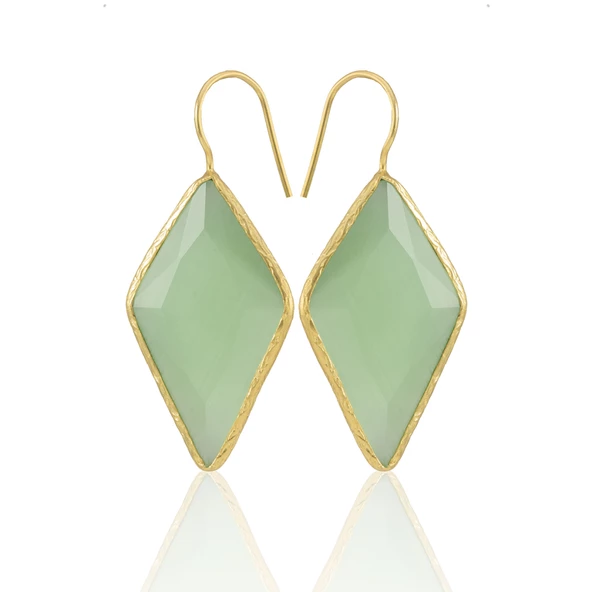 Kadir Jewellery 22 Ayar Altın Kaplama Vintage Küpe -El İşçiliği Ve Hipoalerjenik Küpe - Resim 4