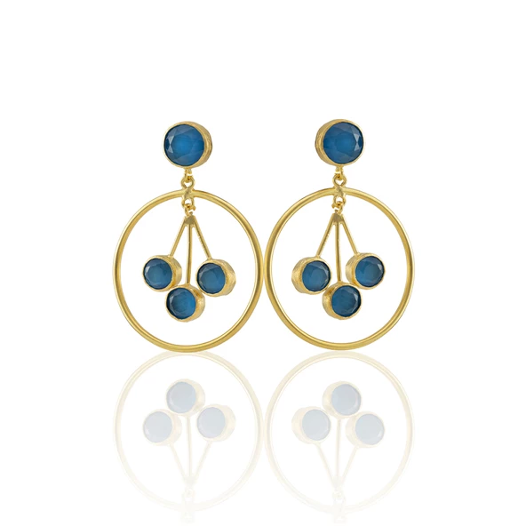 Kadir Jewellery 22 Ayar Altın Kaplama Vintage Küpe -El İşçiliği Ve Hipoalerjenik Küpe - Resim 10