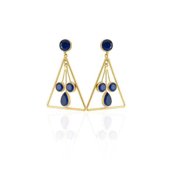 Kadir Jewellery 22 Ayar Altın Kaplama Kadın Sallantılı Küpe -El İşçiliği Ve Hipoalerjenik Küpe - 9