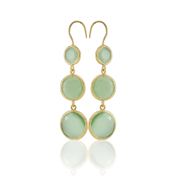 Kadir Jewellery 22 Ayar Altın Kaplama Vintage Küpe -El İşçiliği Ve Hipoalerjenik Küpe - Resim 4