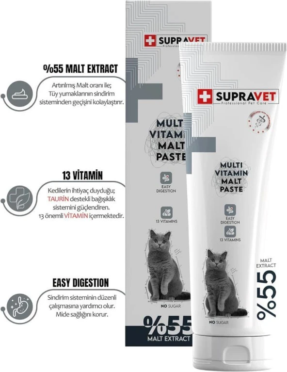 Supravet Multi Vitamin Malt Paste 100 Gr. - Resim 3