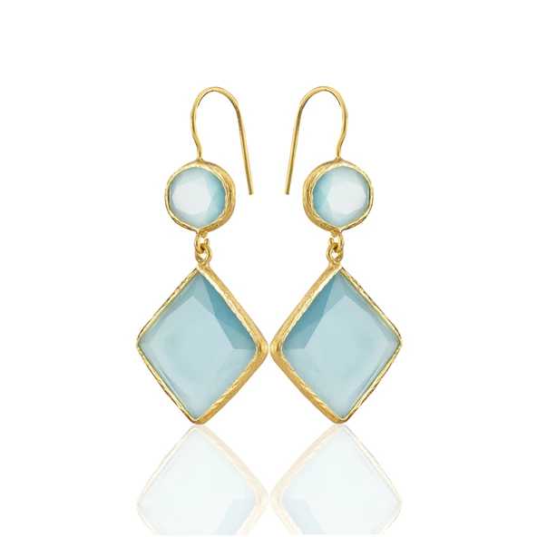 Kadir Jewellery 22 Ayar Altın Kaplama Kadın Sallantılı Küpe -El İşçiliği Ve Hipoalerjenik Küpe - Resim 10