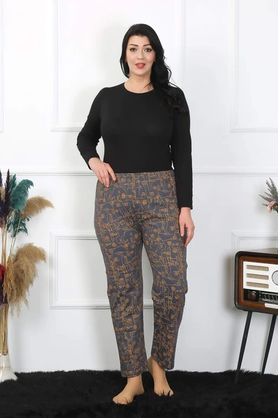 Kadın Büyük Beden Tek Alt Pijama 27502