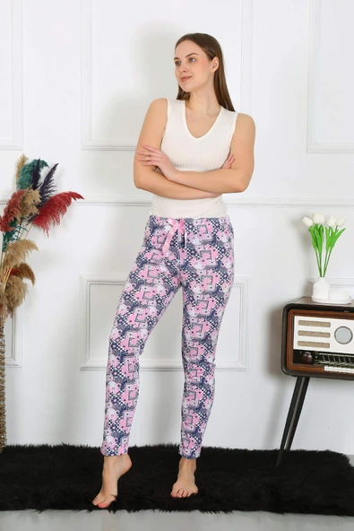 Kadın Pamuklu Tek Alt Pijama 27519
