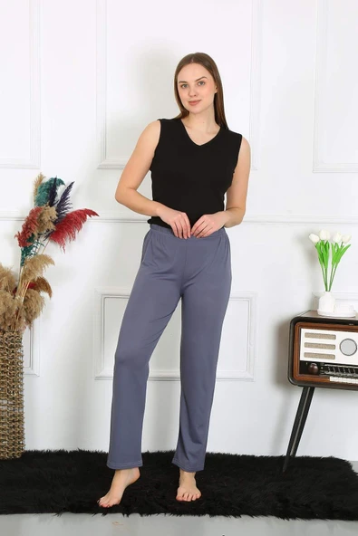Kadın Pamuklu Tek Alt Pijama 27524