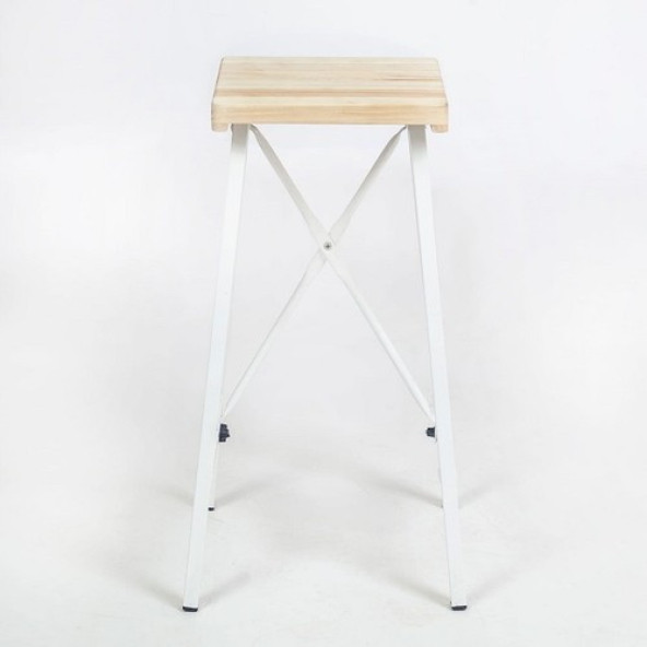 Eportatif Beyaz Bar Sandalyesi Bar Taburesi Mutfak Sandalyesi 1036 - 2