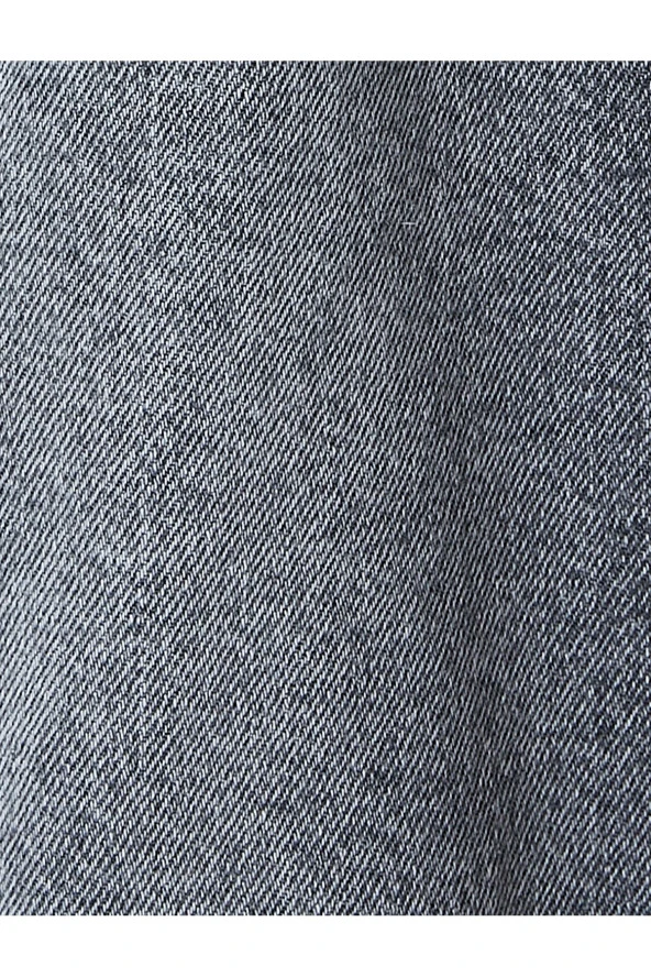 Oversize Kot Ceket Kısa Kollu Cep Detaylı Çıtçıt Düğmeli - 6