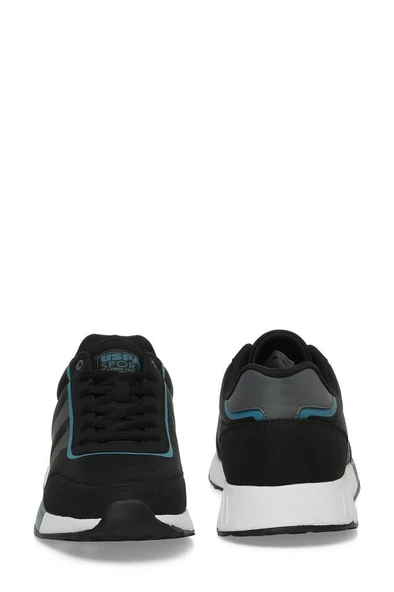 U.S. Polo Assn. DRAGO 4 FX 101501726 Erkek Sneaker Ayakkabı Siyah Mavi 40-45 - 4