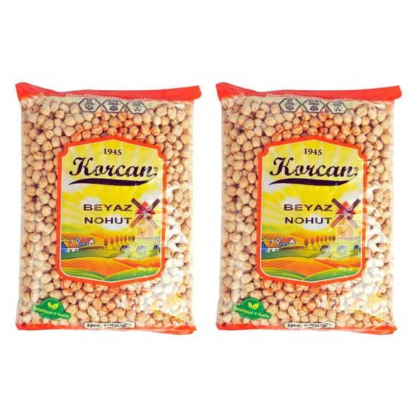 Korcan Beyaz Nohut 1 kg 8 mm x 2 Adet - 2