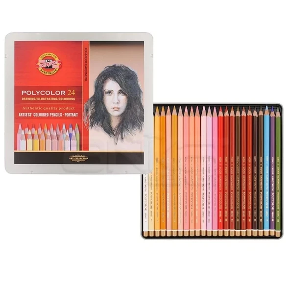 Koh-i-Noor Polycolor Kuru Boya Kalemi 24lü Set Portrait - 2