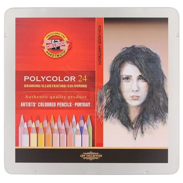 Koh-i-Noor Polycolor Kuru Boya Kalemi 24lü Set Portrait - 3