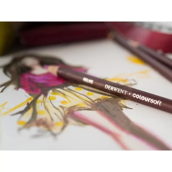 Derwent Coloursoft Kuru Boya Kalemi 72li Ahşap Kutu - 3