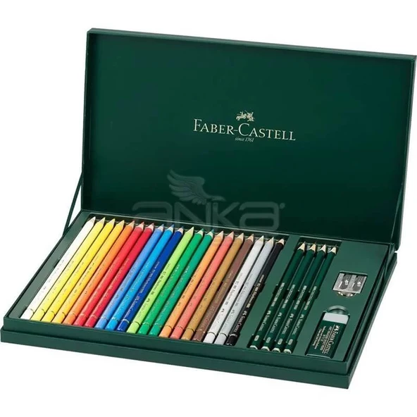 Faber Castell Polychromos Colour Pencils+Castell 9000 210051 - 2