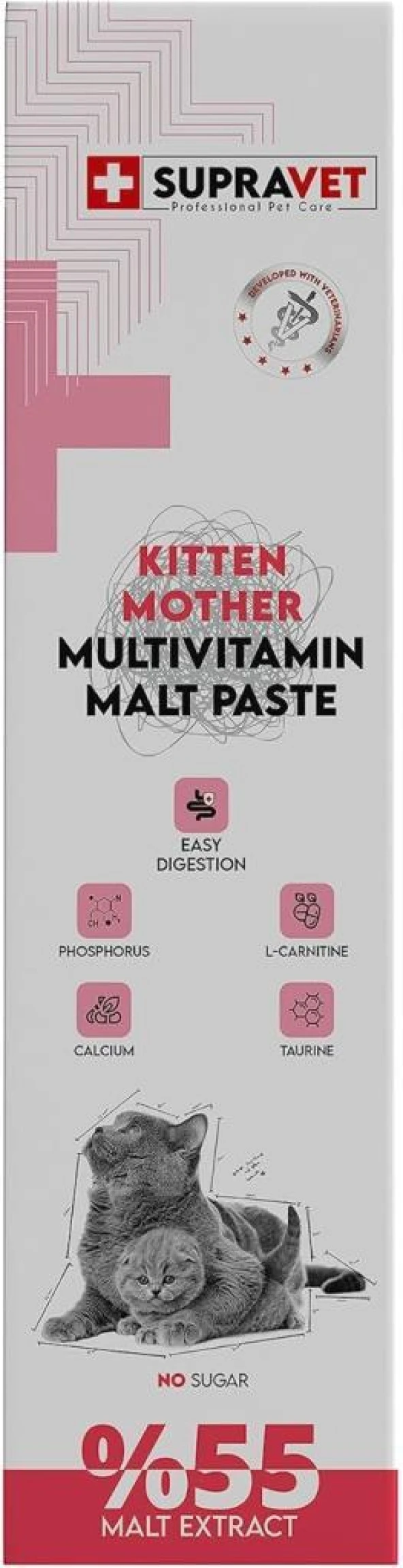 Supravet Kitten Mother Multi Vitamin Malt Paste 100 Gr.