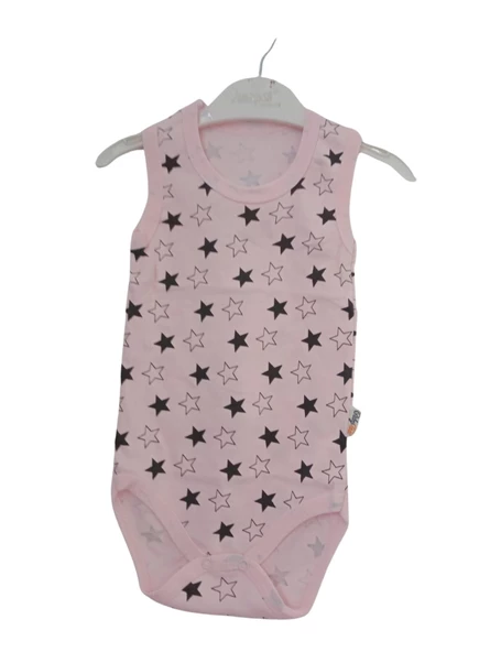 BABYTOO YILDIZ DESENLİ SIFIR KOL UNISEX BEBE ZIBIN - 3