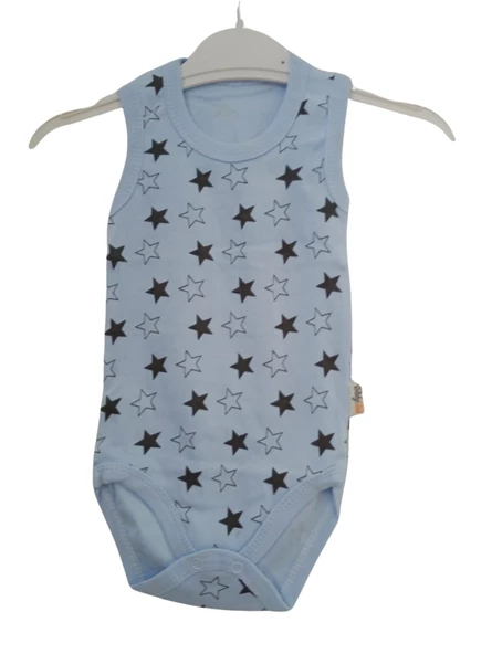 BABYTOO YILDIZ DESENLİ SIFIR KOL UNISEX BEBE ZIBIN - 2