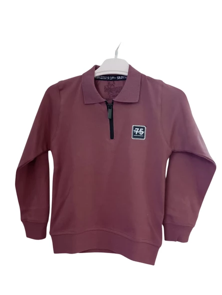 SURVIVOR POLO YAKA PENYE INTERKLOK ERKEK ÇOCUK SWEAT