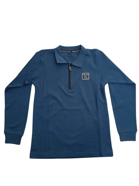 SURVIVOR POLO YAKA FERMUAR PENYE INTERKLOK ERKEK ÇOCUK SWEAT - 3