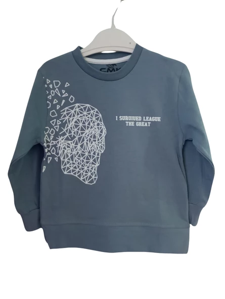 CMK BASKILI ERKEK ÇOCUK SWEAT - 7
