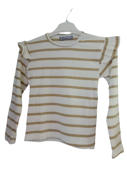 FLOWER ÇİZGİLİ KIZ ÇOCUK BADİ - Resim 4