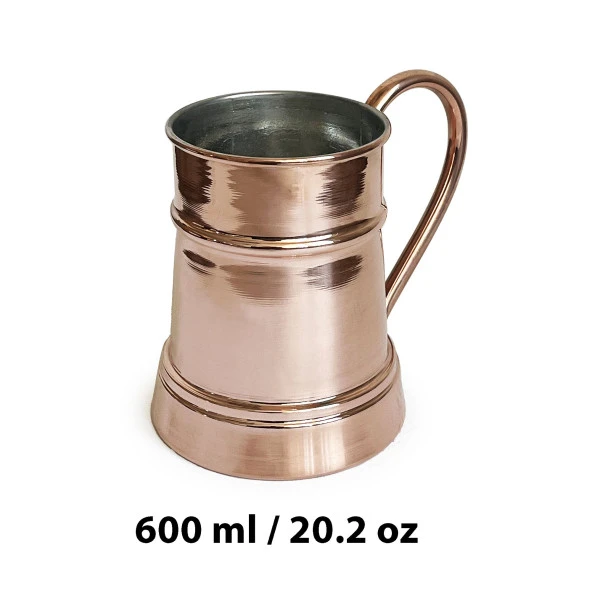 Shark Anatolia Debito Bakır Kupa Bardak Mug - 3