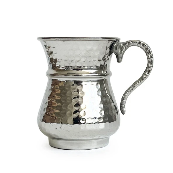 Shark Anatolia Kordonlu Bakır Maşrapa Bardak Nikel Kaplama - 6