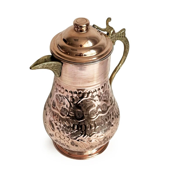 Shark Anatolia Maraş El İşleme Bakır Penguen Sürahi No:2 - 6