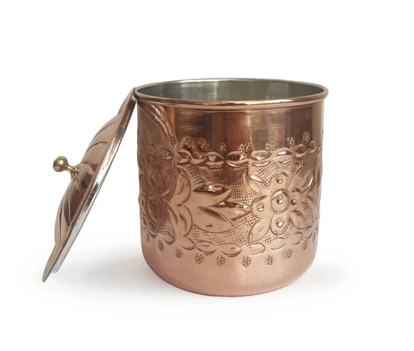 Shark Anatolia Safran El İşleme Bakır Baharatlık 11cm - 4