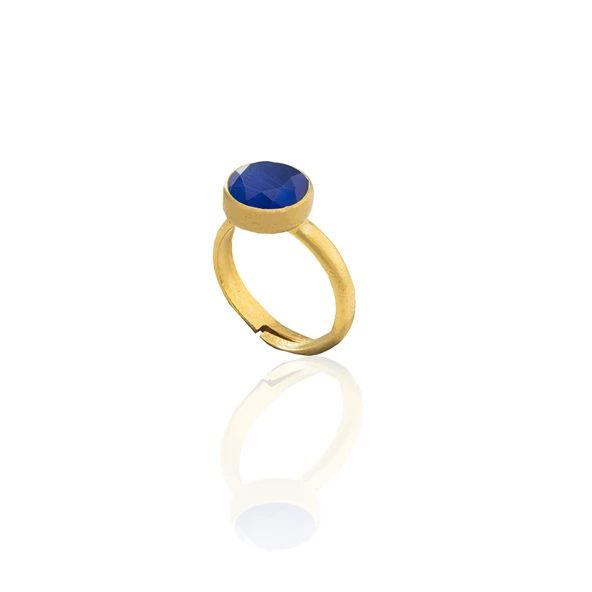 Kadir Jewellery 22 Ayar Altın Kaplama Zirkon Taşlı Kadın Minimal Yüzük - 9