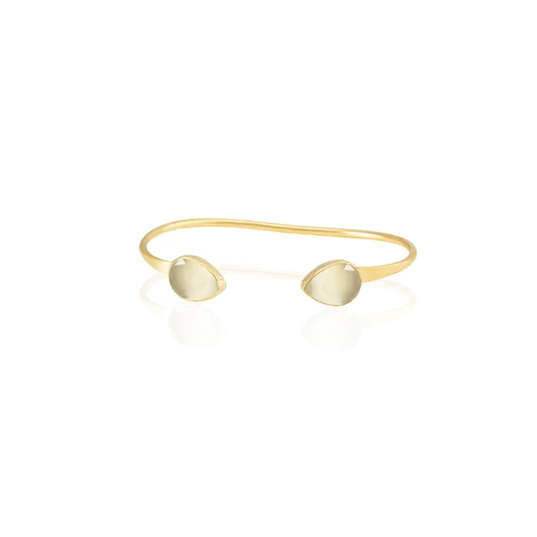 Kadir Jewellery 22 Ayar Altın Kaplama El İşçiliği Zirkon Taşlı Kadın Charm Bileklik - 11